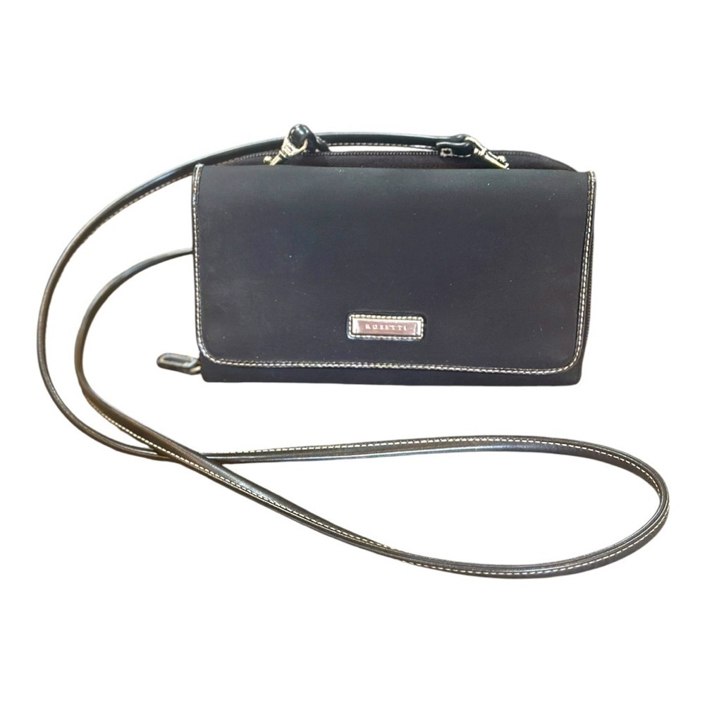ROSETTI, BLACK, CROSSBODY/SHOULDER BAG. SMALL ORGANIZER WITH LOTS OF SPACE